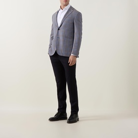 Twill Single-Breasted Blazer