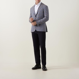 Twill Single-Breasted Blazer