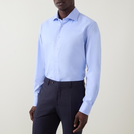 Herringbone Single Cuff Formal Shirt