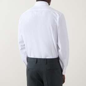 Herringbone Single Cuff Formal Shirt