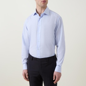 Gingham Check Single-Cuff Shirt