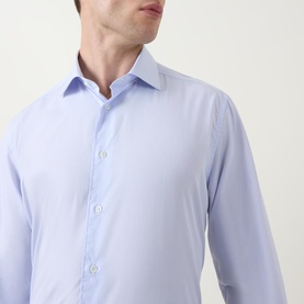 Gingham Check Single-Cuff Shirt