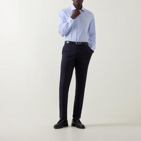Pinstripe Single Cuff Formal Shirt