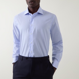 Pinstripe Single Cuff Formal Shirt