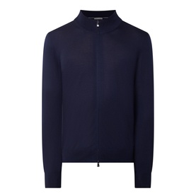 Fine Knit Zip Sweater