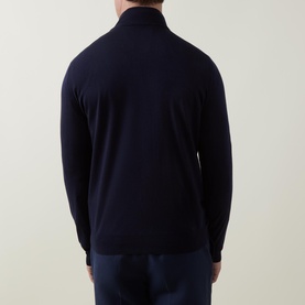 Fine Knit Zip Sweater