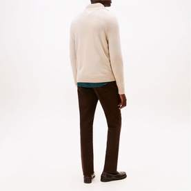 Pure Lambswool Logo Zip Sweater