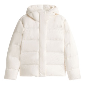 Down Logo Hooded Puffer Jacket