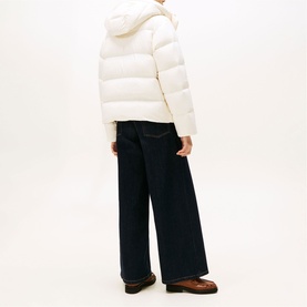 Down Logo Hooded Puffer Jacket