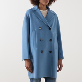 Eden Double-Breasted Peacoat