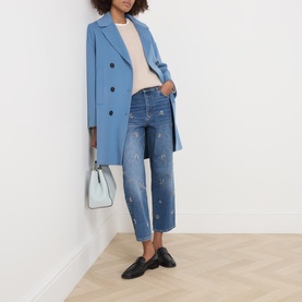 Eden Double-Breasted Peacoat