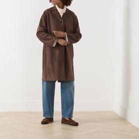 Ortensia Suede Trench Coat