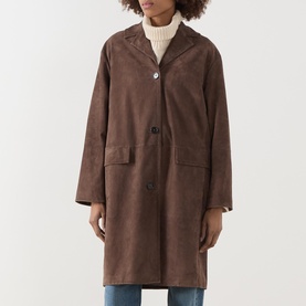 Ortensia Suede Trench Coat
