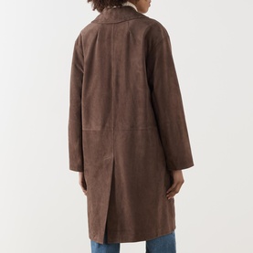 Ortensia Suede Trench Coat