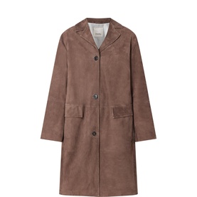 Ortensia Suede Trench Coat