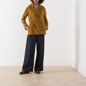 Efebo Double-Breasted Peacoat