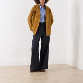 Efebo Double-Breasted Peacoat