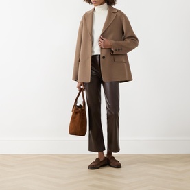 Elfi Single-Breasted Wool Blazer