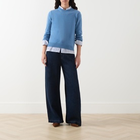 Fresia Contrast Logo Elbow Sweater