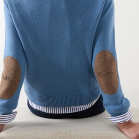 Fresia Contrast Logo Elbow Sweater