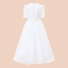 Floral Detail Communion Dress