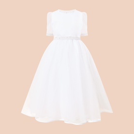 Pearl Embellished Communion Dress