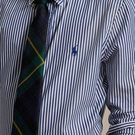 Pony Logo Striped Poplin Shirt