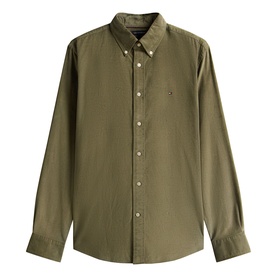 Flag Logo Regular Fit Corduroy Shirt