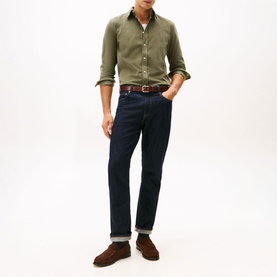Flag Logo Regular Fit Corduroy Shirt