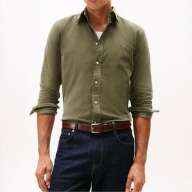 Flag Logo Regular Fit Corduroy Shirt