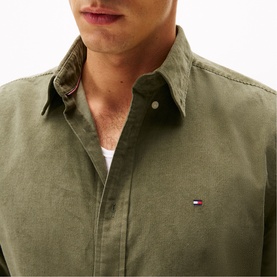 Flag Logo Regular Fit Corduroy Shirt
