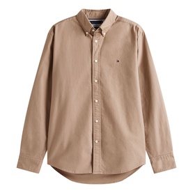 Flag Logo Regular Fit Oxford Shirt