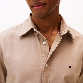 Flag Logo Regular Fit Oxford Shirt