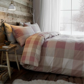 Ashford Check Duvet Set Natural