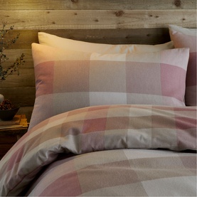 Ashford Check Duvet Set Natural