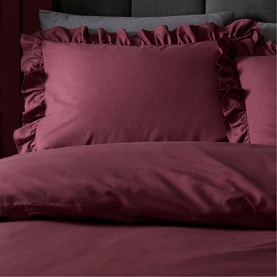 Cassia Frill Duvet Set Berry