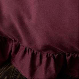 Cassia Frill Duvet Set Berry