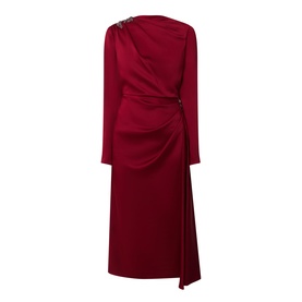 Draped Flared Dress