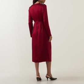 Draped Flared Dress