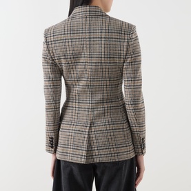 Ateneo Check Double-Breasted Blazer