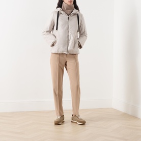 Greenh Drawstring Quilted Jacket