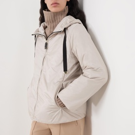 Greenh Drawstring Quilted Jacket