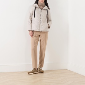 Greenh Drawstring Quilted Jacket