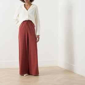 Genero Drawstring Wide Leg Trousers
