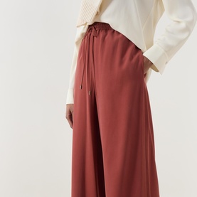 Genero Drawstring Wide Leg Trousers