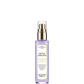 Sunday Riley Detox Darling Microbiome Balancing Toner in lilac pump bottle with gold cap