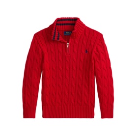 Quarter-Zip Cable Knit Sweater 2-7 Years