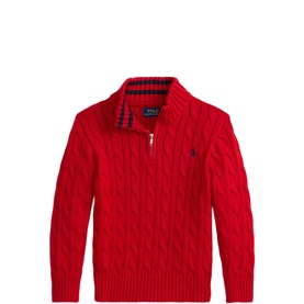 Quarter-Zip Cable Knit Sweater 2-7 Years