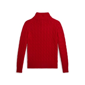Quarter-Zip Cable Knit Sweater