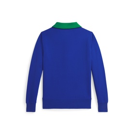 Double-Knit Collared Sweatshirt